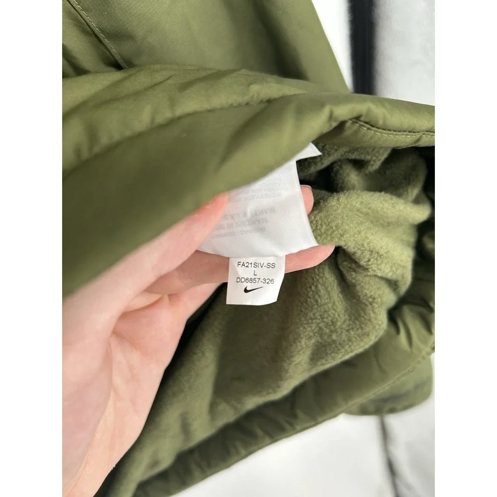 Nike Sportswear Therma Fit Legacy Hooded Jacket DD6857-326 Repel Green Large